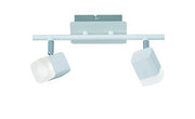 Foco Trio Roubaix LED 2 luces blanco mate 3000K 34cm R82152131