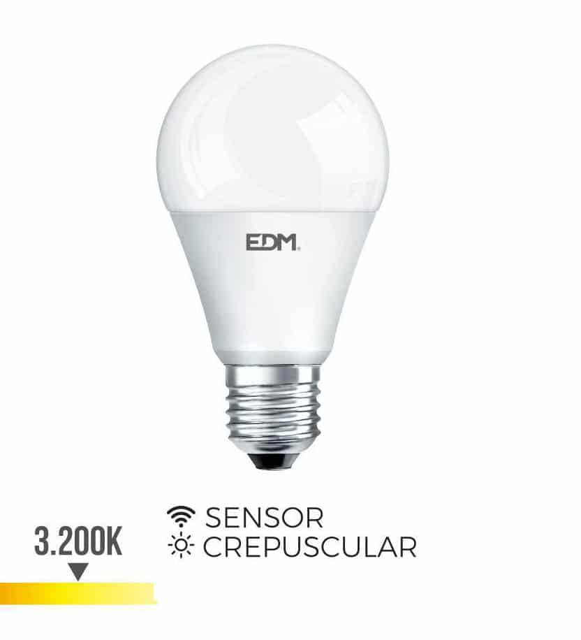 Elektro3 BOMBILLA CREPUSCULAR STANDARD LED E27 10W 800 LM 3200K LUZ CALIDA EDM