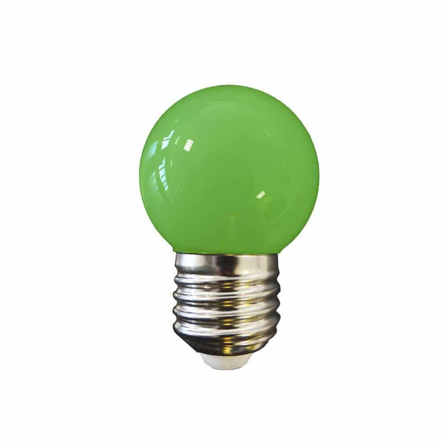 Elektro3 BOMBILLA ESFERICA LED E27 1,5W 80 LM VERDE EDM