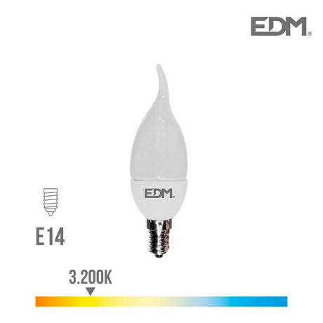 Elektro3 BOMBILLA VELA BOHEMIA LED E14 5W 400 LM 3200K LUZ CALIDA EDM