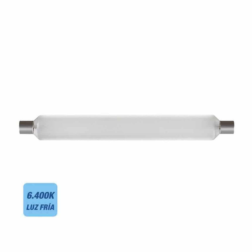 BOMBILLA SOFITO LED S19 6.400K LUZ FRIA 230V 8W Ø 3,8X30,9CM (EQUIVALENTE 75W) EDM | Elektro3