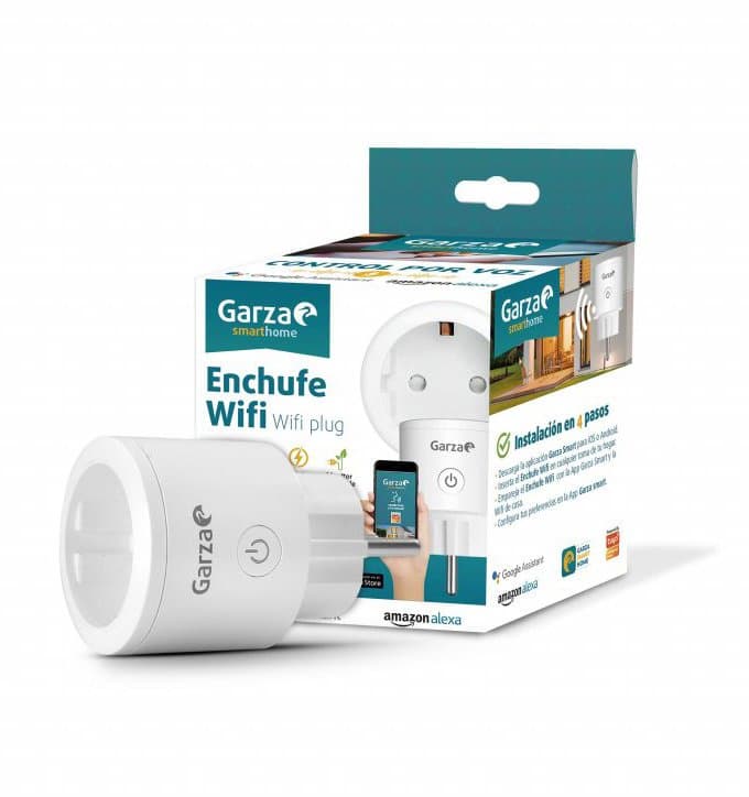 Garza 401262 SmartHome Enchufe inteligente wifi compatible con Alexa y Google Home