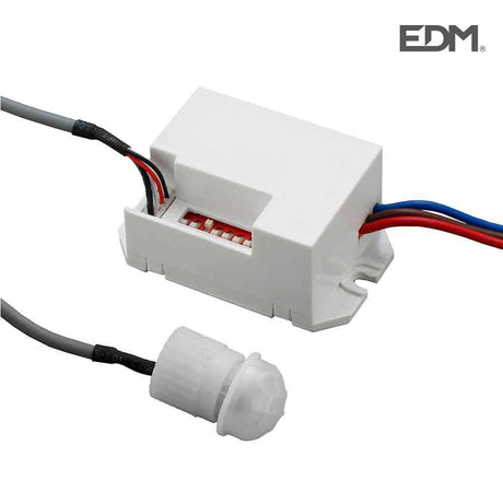 Elektro3 DETECTOR EMPOTRABLE DE MOVIMIENTO CON AJUSTE DE TIEMPO Y LUZ EDM 8425998032277