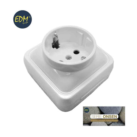 Elektro3 BASE SCHUKO T/TL  SUPERFICIE "SERIE ONSEN"(BOLSA BLISTER) 8425998431629