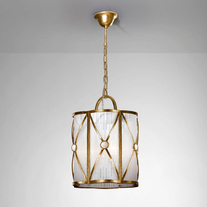 Schuller Esparta Lámpara de techo colgante 3 luces oro 615372