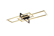Plafón de techo Trio Salinas grande LED bronce mate 3000K regulable 100cm 620310308