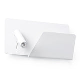 Faro SUAU USB Lámpara aplique blanco con lector derecha 62122