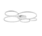 Plafón de techo Trio Rondo LED blanco mate 3000K regulable 59cm 622610531