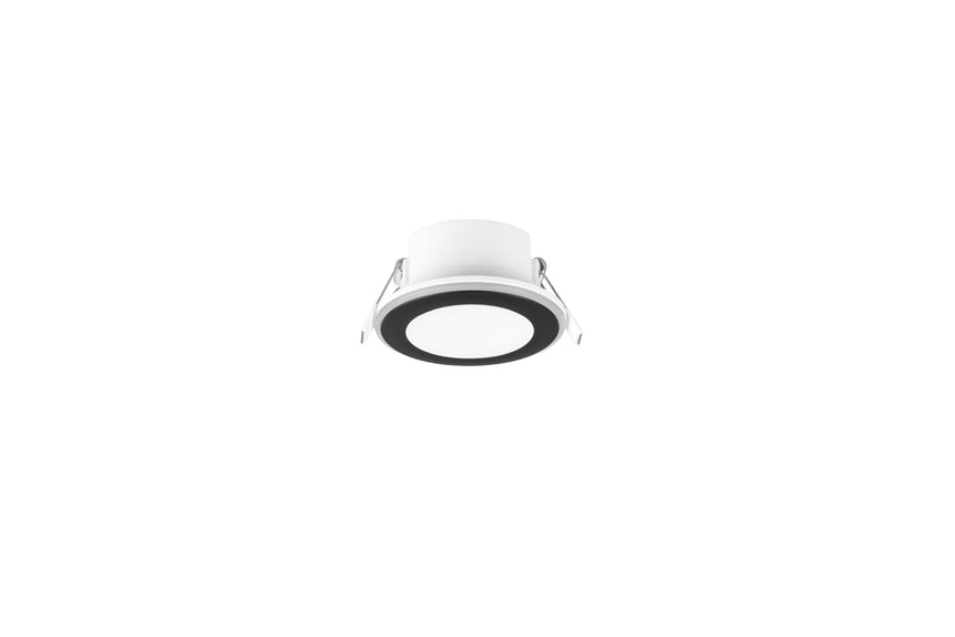 Trio Aura Empotrable LED de plástico estera negra 652310132