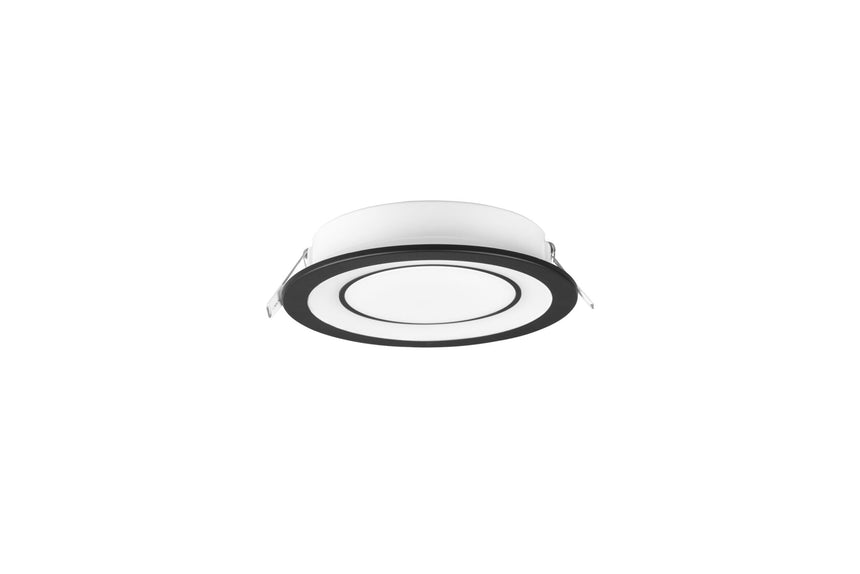 Trio Core Empotrable LED de plástico estera negra 652610132