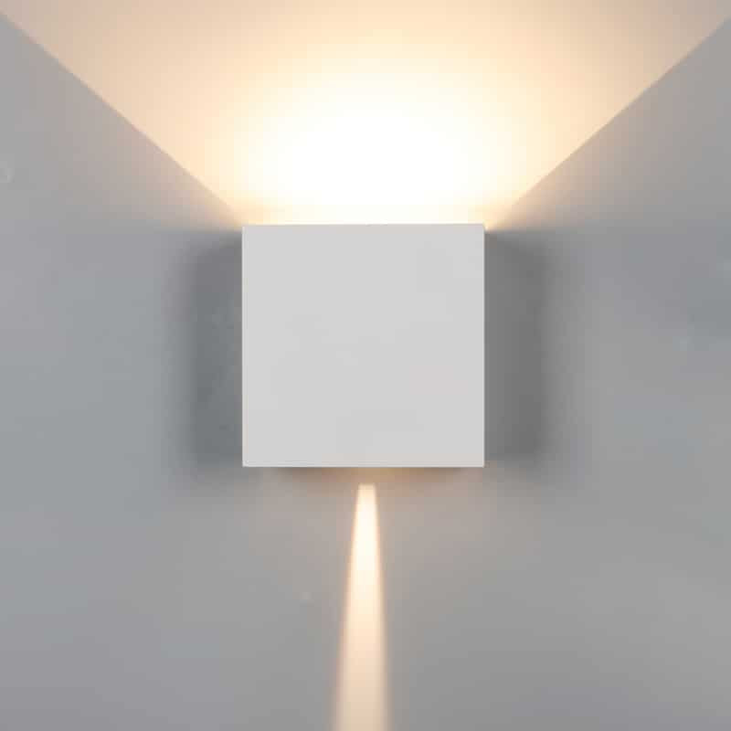 Mantra Davos Xl Aplique exterior LED 2*10W 3000K IP65 beige, blanco 7436