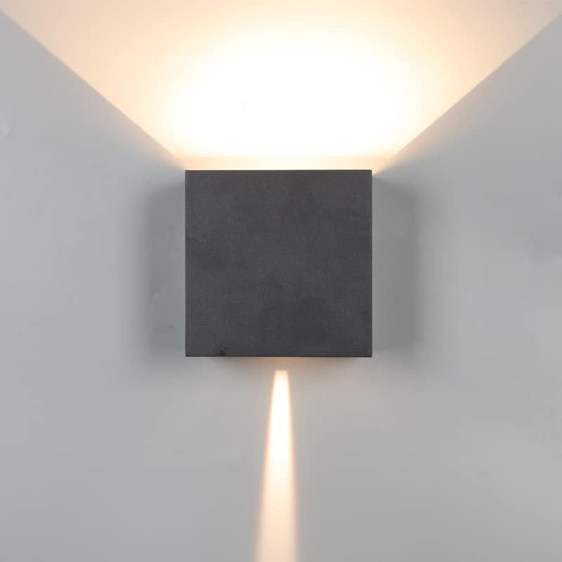 Mantra Davos XL Aplique exterior LED 2*10W 3000K IP65 negro 7437