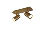 Foco Trio Marley 2 luces bronce viejo 802400204
