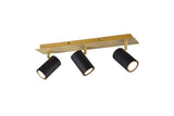 Trio Marley Foco de metal schwarz-gold 802400380