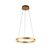 Lámpara de techo colgante Schuller Helia pan de oro 3000K Ø50cm 831940