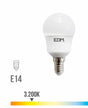 BOMBILLA ESFERICA LED E14 8.5W 940 LM 3200K LUZ CALIDA | Elektro3