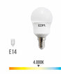 BOMBILLA ESFERICA LED E14 8.5W 940 LM 4000K LUZ DIA | Elektro3