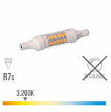 BOMBILLA LINEAL LED 78 MM R7S 5.5W 600 LM 3200K LUZ CALIDA BASE CERAMICA | Elektro3
