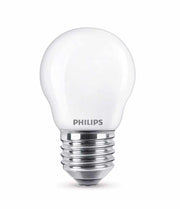 Bombilla de filamento Philips mate 25W P45 E27 2700K-3000K (Cálida) 250lm 76345900
