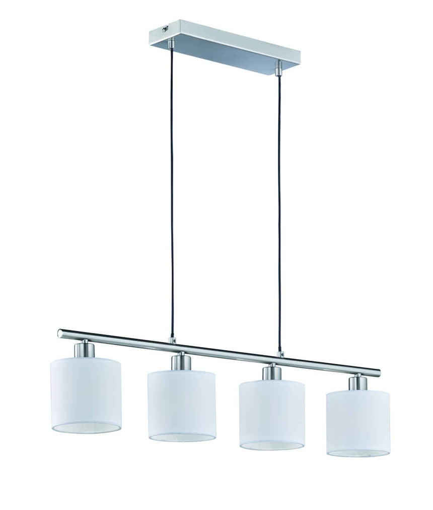 Trio Tommy Lámpara colgante de metal níquel mate R30334001