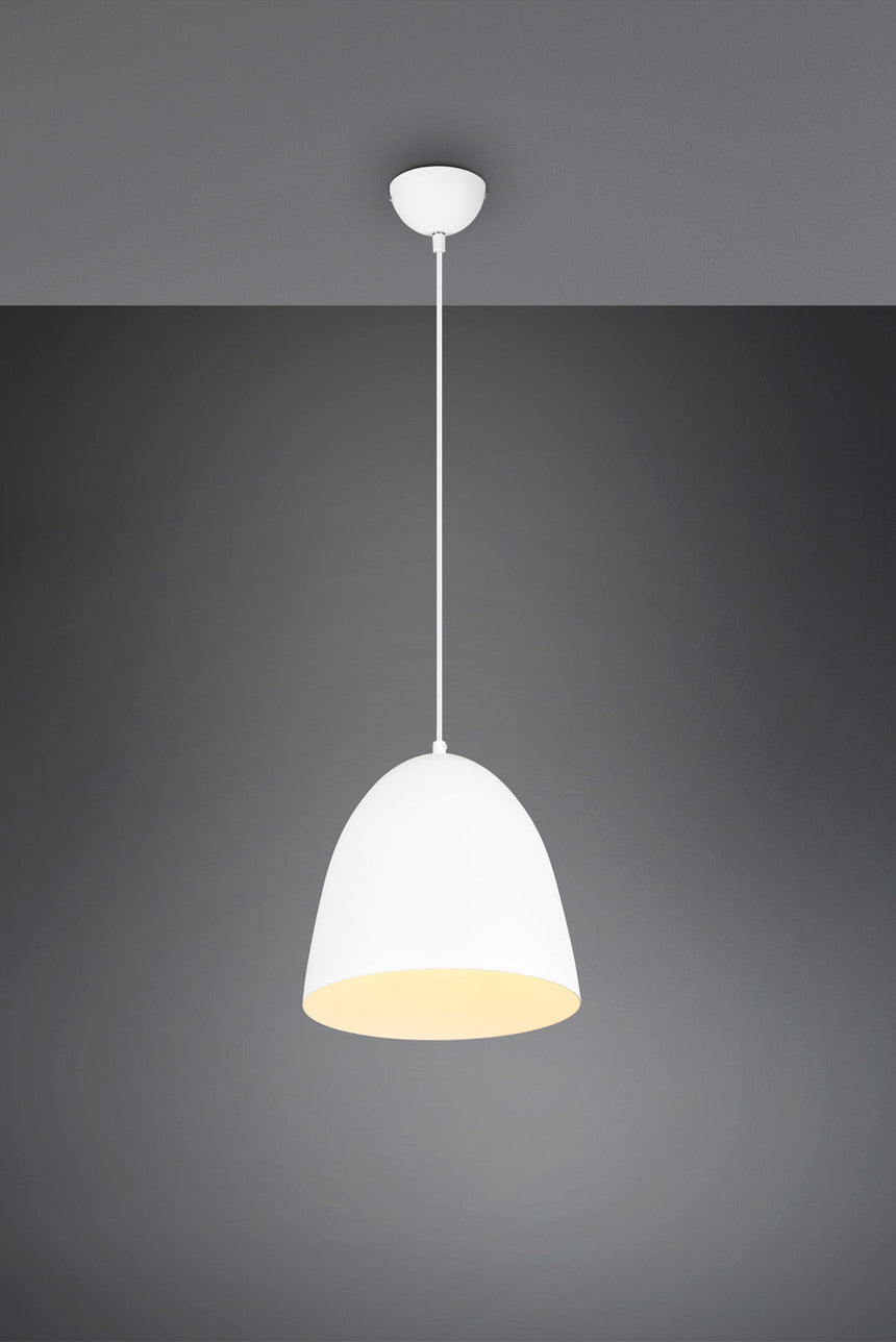 Trio Tilda Lámpara de techo colgante metal estera blanca R30661031