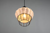 Trio Borka Lámpara de techo colgante malla de rattan acabado natural R31261036