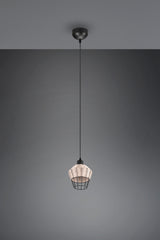 Trio Borka Lámpara de techo colgante malla de rattan acabado natural R31261036