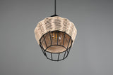 Trio Borka Lámpara de techo colgante malla de rattan acabado natural R31261036