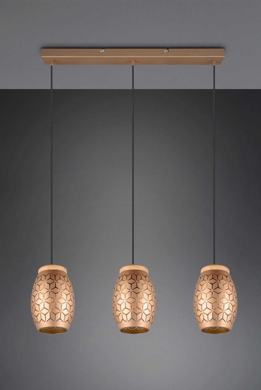 Trio Bidar Lámpara de techo colgante metal coffee R31573065