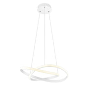 Lámpara de techo colgante Trio Course LED blanco mate 4000K regulable 150cm R32051131