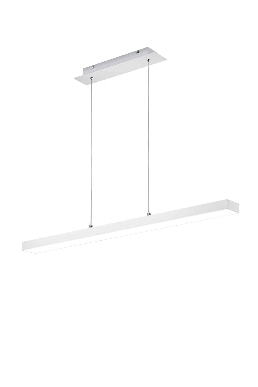 Trio Agano Lámpara colgante LED de aluminio estera blanca R32801131