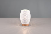 Lámpara de sobremesa Trio Bidar blanco mate R51571031