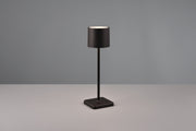 Lámpara de sobremesa de exterior Trio Fernandez LED portátil negro mate USB IP54 38cm R54096132