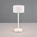 Lámpara de sobremesa Trio Jeff LED portátil blanco mate 3000K táctil USB R59151131