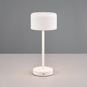 Lámpara de sobremesa Trio Jeff LED portátil blanco mate 3000K táctil USB R59151131