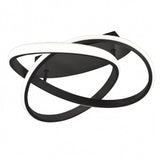 Trio Course Plafón LED de metal estera negra R62051132
