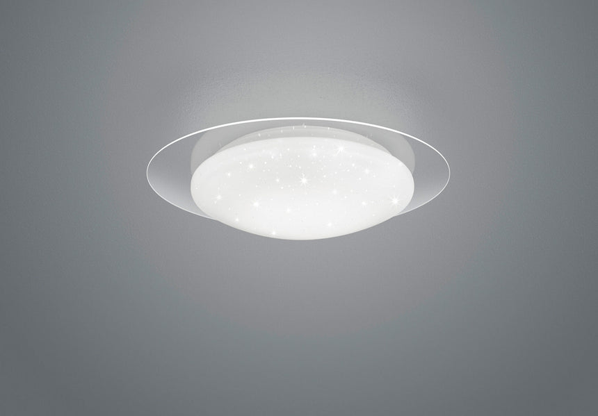 Trio Frodo Plafón LED plástico blanco R62063500