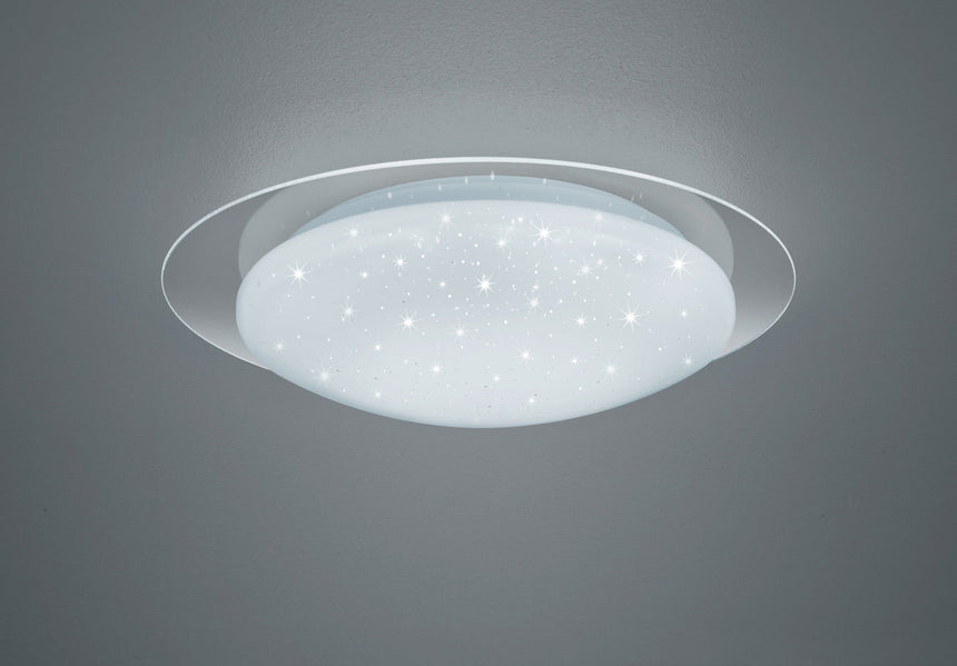 Trio Frodo Plafón LED plástico blanco R62064800