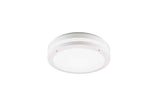 Trio Kendal Plafón de exterior LED de plástico estera blanca R62151131