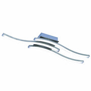 Plafón de techo Trio Route LED 3 luces níquel mate 3000K 56cm R62473107