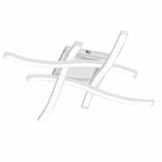 Plafón de techo Trio Route LED 4 luces blanco mate 4000K 46cm R62474131
