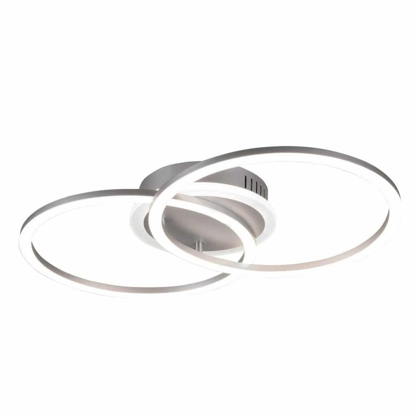 Trio Venida Plafón LED de metal titán R62783187