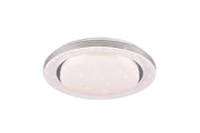 Plafón de techo Trio Atria LED blanco CCT regulable con mando Ø48cm R67041900