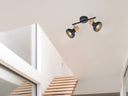 Foco Trio Latika 2 luces negro mate 10cm R81522032